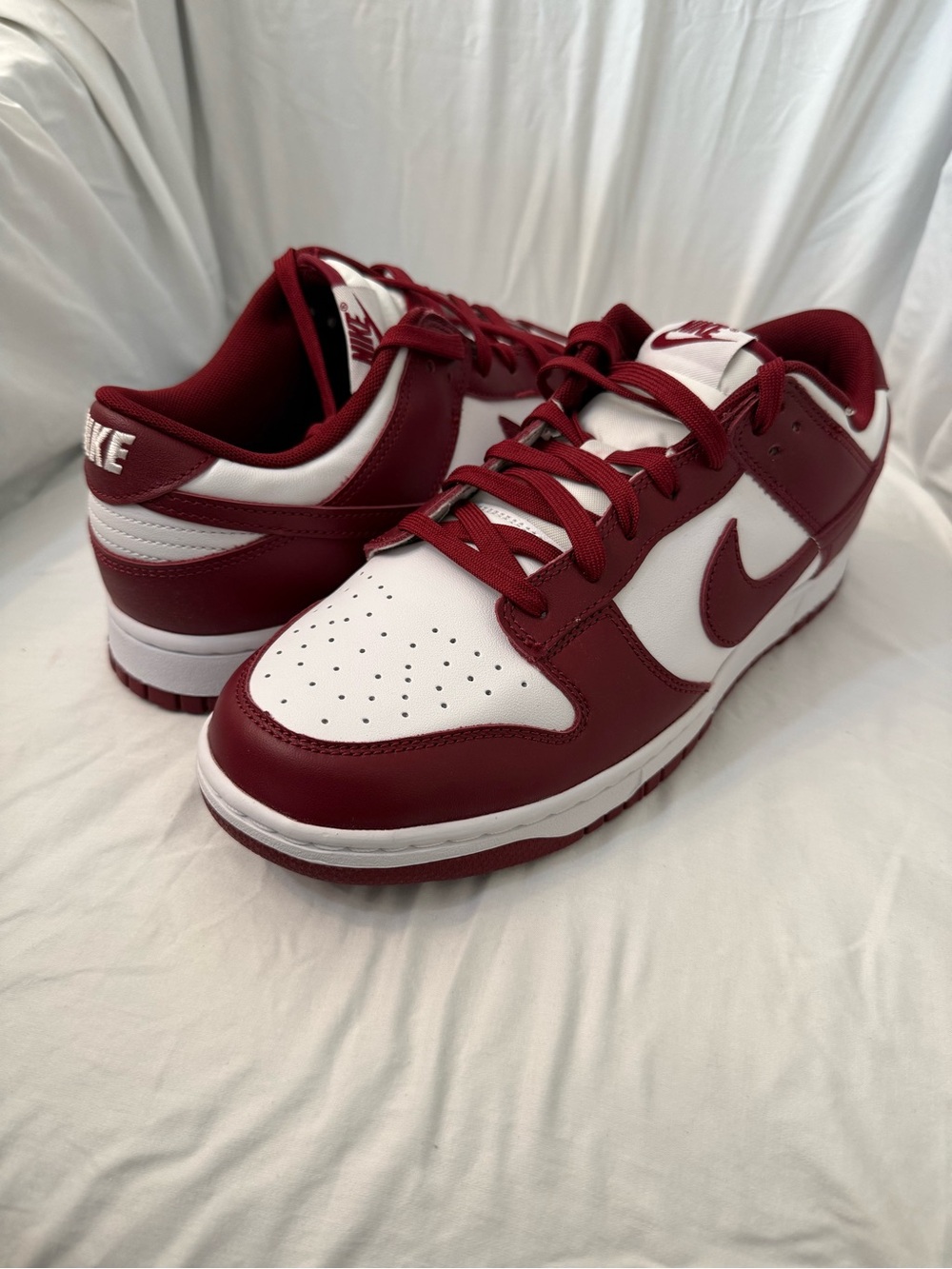 Men’s Nike Dunk Low Retro. Size 10. Team Red/ Team White.  NWB DD1391-601. NWB